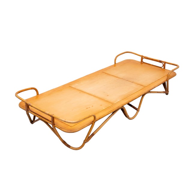Rattan Daybed, Noordwolde, Holland, 1950s For Sale - Image 12 of 12