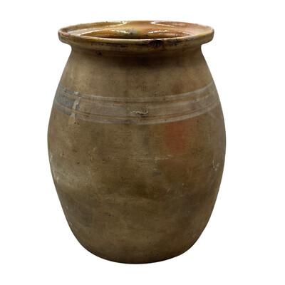 Antique Hungarian Glazed Terracotta Vessel For Sale - Image 4 of 5