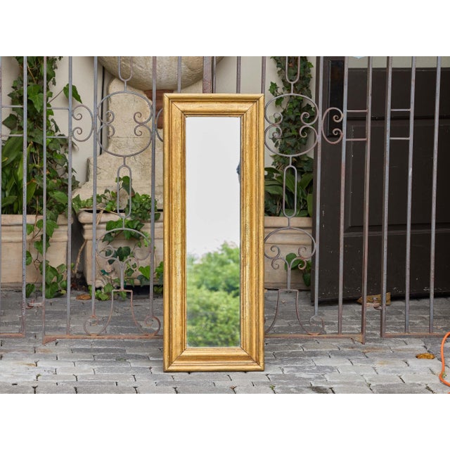 French Giltwood Rectangular Wall Mirror, Circa 1920 For Sale - Image 4 of 9