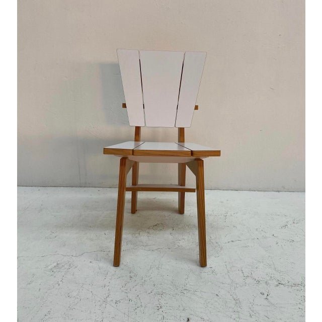 Norwegian Dining Chairs with Geometric Design, 1980s, Set of 4 For Sale - Image 14 of 15