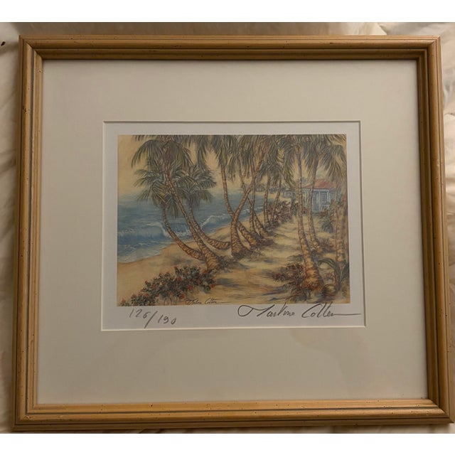 1990s French Artist Martine Cotten Tropical Signed Prints - Set of 3 For Sale - Image 10 of 10