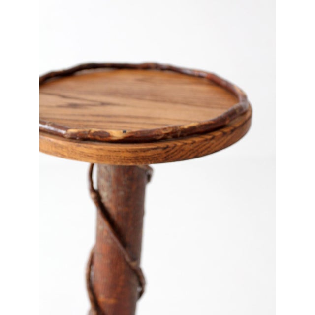 Vintage Rustic Adirondack Twig Plant Stand For Sale - Image 9 of 17