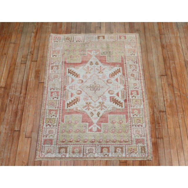 Muted Vintage Zabihi Collection Turkish Oushak Rugs - A Pair For Sale - Image 11 of 12