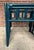 Exquisite Vintage Coastal Palm Beach Style Rattan Side Tables - Newly Painted Blue - A Pair, in the Style of Gabriella Crespi For Sale - Image 9 of 12