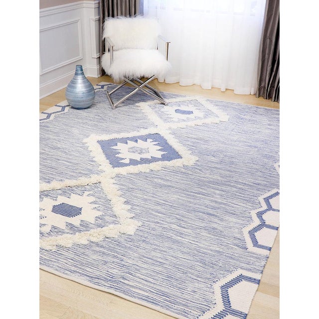 2020s Pasargad Home Santa Fe Ivory Wool Area Rug, 9' 0'' X 12' 0'' For Sale - Image 5 of 6