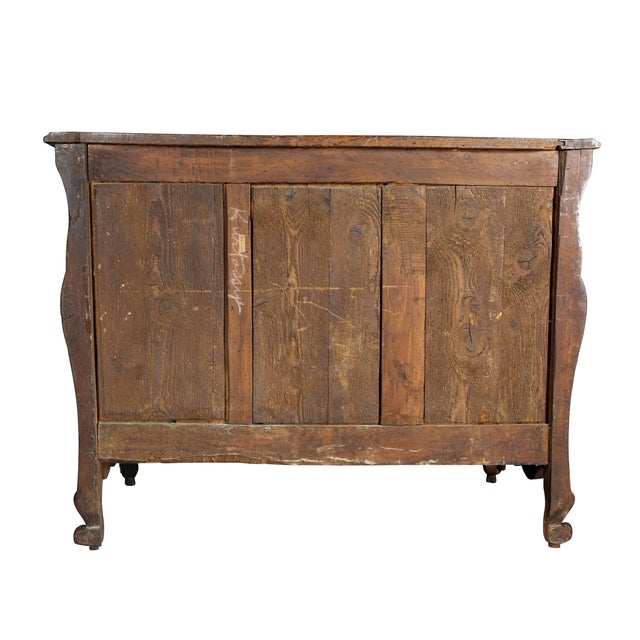 Louis XV Provincial Walnut Bombe Commode For Sale - Image 10 of 11