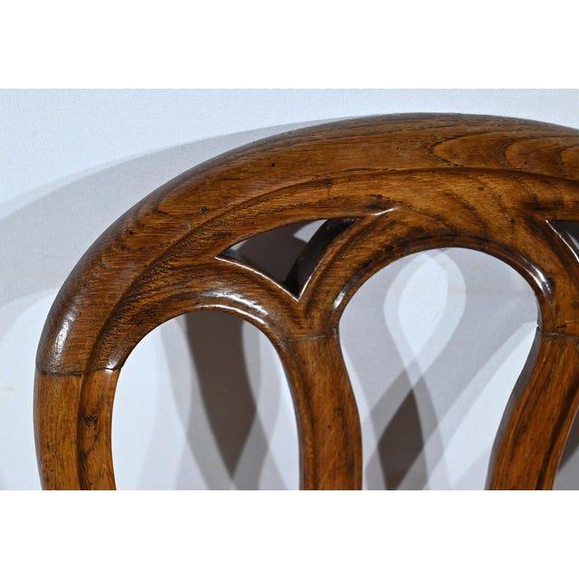 Brown Mid-19th Century Louis Philippe Oak Chairs For Sale - Image 8 of 18