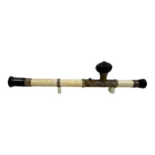 Early 20th Century Antique Chinese Opium Pipe, Late Qing Dynasty, Handcrafted Art For Sale