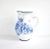 Vintage Large Czech Blue and White Ceramic Pitcher For Sale - Image 4 of 10