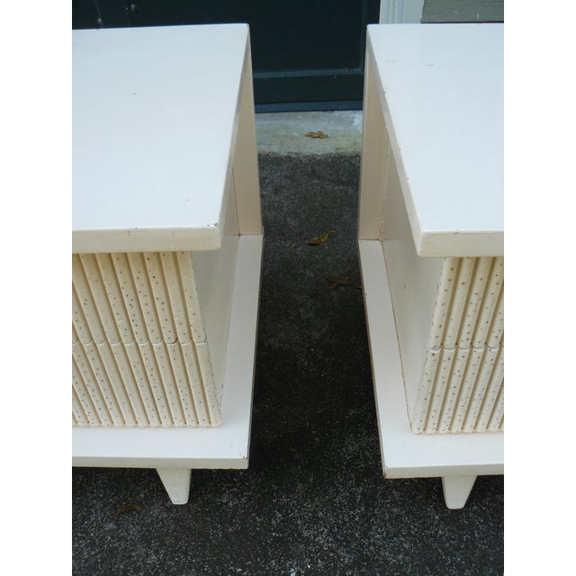 1950s Bali-Hi Nightstands by Merton Gershon for American of Martinsville- A Pair For Sale - Image 10 of 18