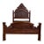 Antique Full Size Victorian Eastlake Monumental High Back Carved Walnut Bed For Sale