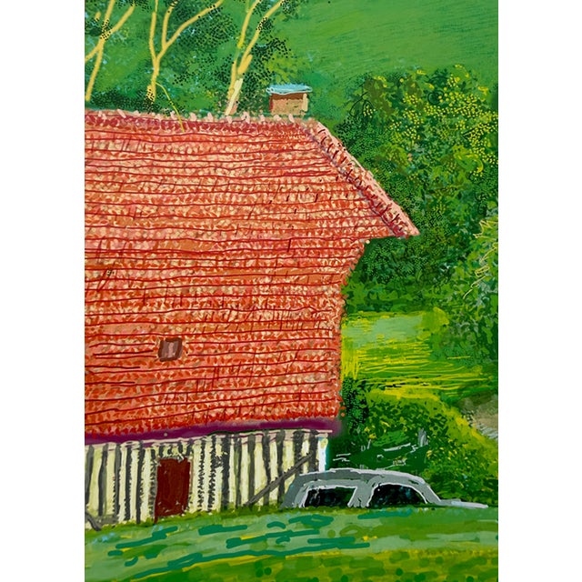 2020s David Hockney, a Year in Normandie, 2020-2021 (Detail) Composite iPad Painting, Copyright David Hockney, Printed in Uk For Sale - Image 5 of 13