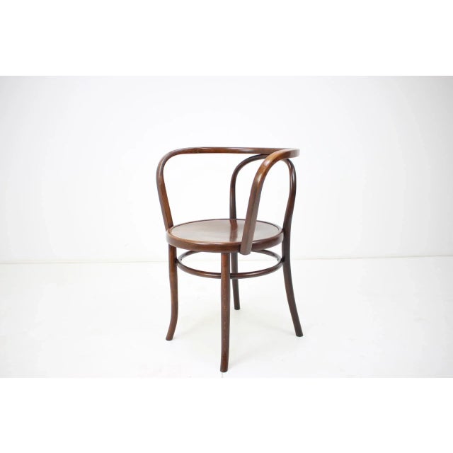 Thonet Mundus Wooden Armchair in Vienna Style, 1920s For Sale - Image 3 of 13