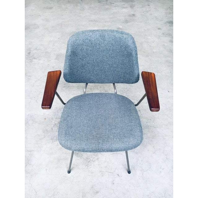 1960s Mid-Century Modern Design Office Chair Set attributed to Wim Rietveld for Kembo, Netherlands, 1950s, Set of 6 For Sale - Image 5 of 18