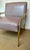 Baker Modern Gray Leather and Brass Mila Lounge Chairs Pair For Sale In Atlanta - Image 6 of 6
