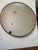 1970s 36” Round Modern Bevelled Brass Mirror For Sale - Image 4 of 4