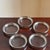 Vintage Dorothy Thorpe-Style Clear Glass Coasters With Silver-Toned Metal Rims – Set of Five For Sale - Image 13 of 13