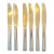 1940s-50s Mid-Century Modern Pan Am Tray Setup’ Stainless Knives- Set of 6 For Sale