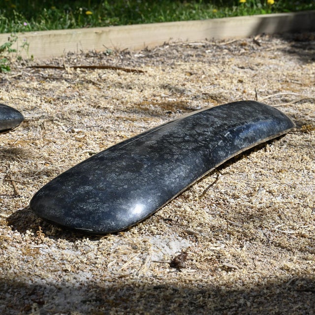 Robert Neuhauser, Black Diabas Sculpture, 1980s, Stone, Set of 2 For Sale - Image 6 of 18
