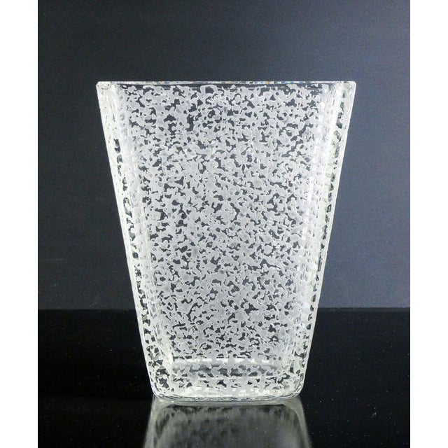 Glass Vase by Conterie E. Cristallerie For Sale - Image 6 of 10