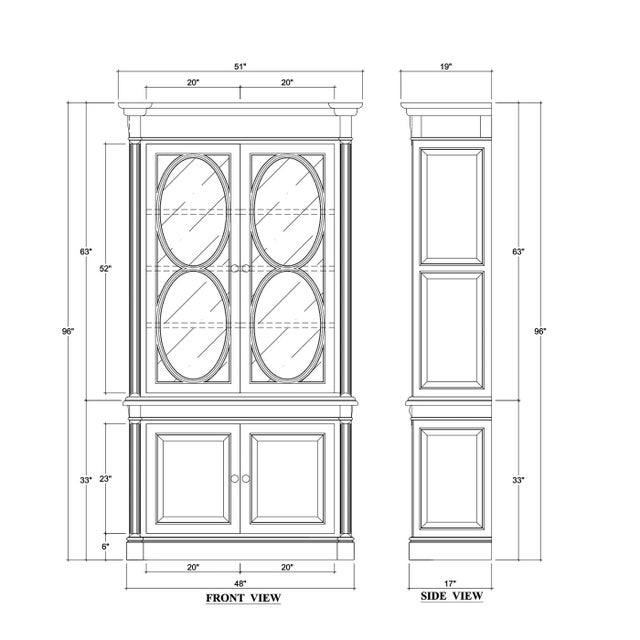 Wood Small French Provincial Bookcase - Green Smoke For Sale - Image 7 of 7