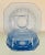 1930s 1930s Blue Depression Glass Madrid Bowls - Set of 4 For Sale - Image 5 of 6
