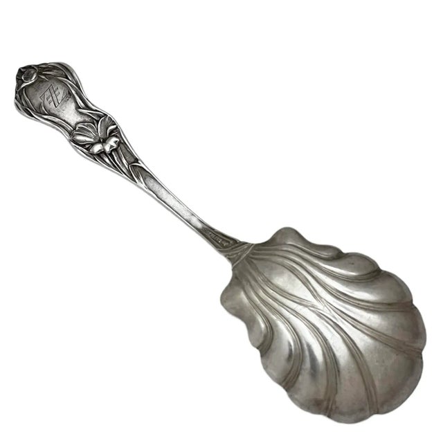 Early 1900s Watson Sterling Silver Jam Spoon For Sale - Image 4 of 7