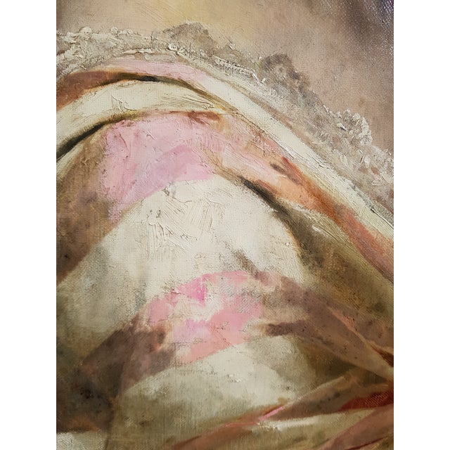 Chantron Alexandre-Jacques - Woman Portrait - Oil on Canvas, Framed - 1884 For Sale - Image 10 of 14