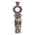 Large Hand-Carved African Tribal Mask Sculpture in Painted Wood, 23.25”h For Sale