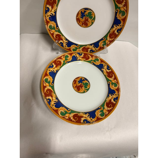 Late 20th Century Rosenthal Renaissance Carlotta Fine Porcelain Salad Plates Set of 4 For Sale - Image 5 of 6