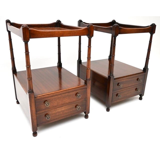 Antique Georgian Side Tables, 1950, Set of 2 For Sale - Image 9 of 11