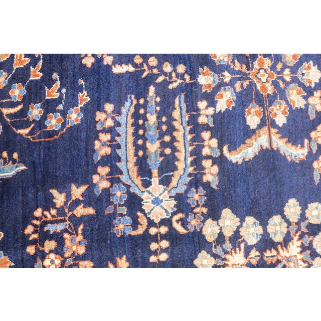 Antique Persian Sarouk Rug 8'8'' x 11'8'' For Sale - Image 11 of 12