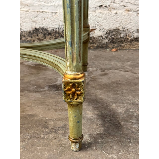 Early 20th Century Louis XVI Style Marble Top Side Table For Sale - Image 9 of 13