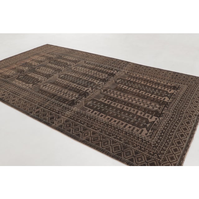 Rug & Kilim Vintage Turkish Rug With Geometric Patterning in Earthy Tones - Rug & Kilim For Sale - Image 4 of 10