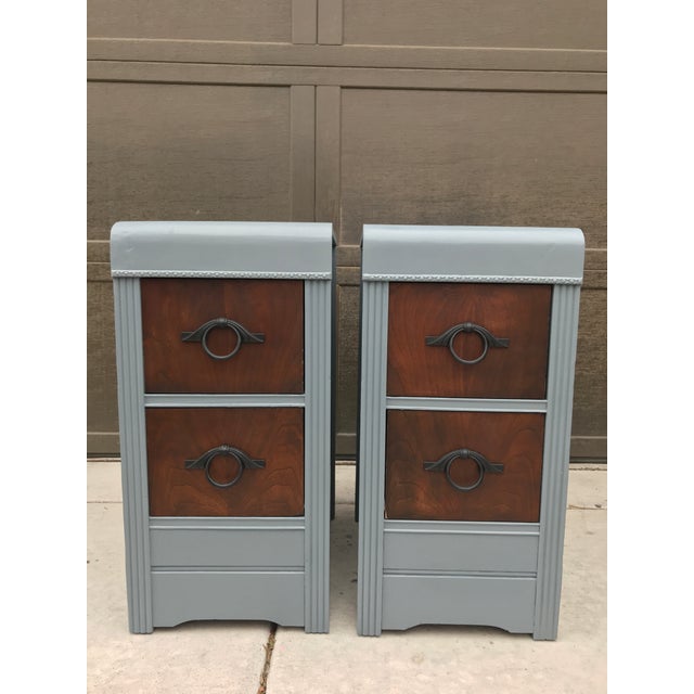 1950s Vintage Art Deco Style Nightstandsa Pair Chairish