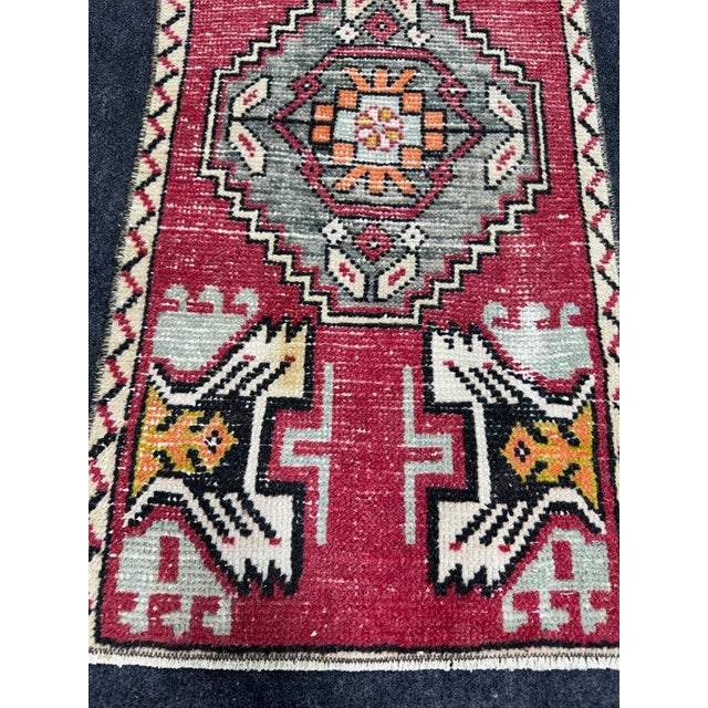 Contemporary Turkish Yastik Rug 1'5" x 2'11" For Sale - Image 3 of 5