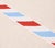Traditional Sample - Schumacher Airmail I Indoor/Outdoor Tape, Red & Blue For Sale - Image 3 of 4