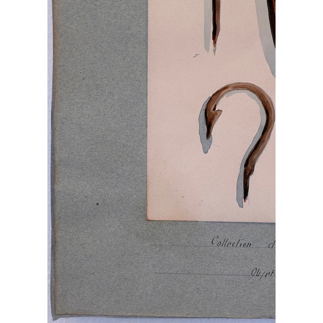 Illustration Antique Watercolor Bronze Age Tools From the Dmitry Samokvasov Collection in Moscow c.1910 For Sale - Image 3 of 17
