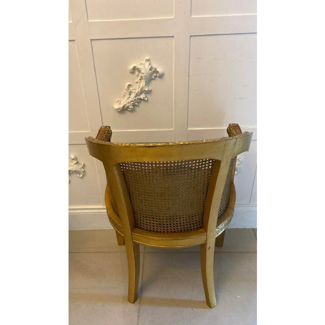 Antique French Giltwood Bergere Armchairs, 1860, Set of 2 For Sale - Image 12 of 16