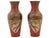 Japanese Cloisonne Enamel Meiji Translucent Red Dragon Vases, Honda School For Sale - Image 4 of 7