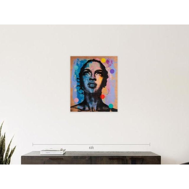 Lauryn Hill Pop Art. Acrylic and silkscreen on wood. Ready to hang with signature at the back.