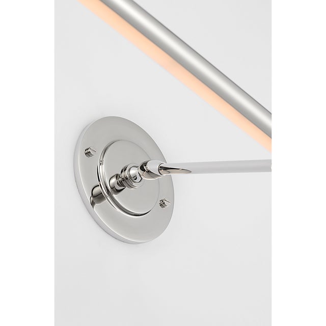 2020s Amber Lewis for Visual Comfort Signature Emery 24" Picture Light in Polished Nickel For Sale - Image 5 of 7