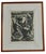 Black Original Vintage Woodcut by Robert Von Neumann, Framed, Signed, 18.5” X 15” For Sale - Image 8 of 8