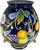 Large 16+ In. Villa Bellagio Majolica Orcio Cobalt Blue Fruit Double-Handled Jug Urn Vase For Sale - Image 13 of 18