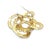 Contemporary Large Gold Floral Brooch/Pendant 14k Yellow Open Etruscan Design 52 grams For Sale - Image 3 of 7