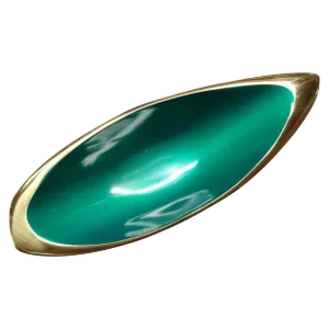 Sabra Green Enamel Decorative Dish From Israel