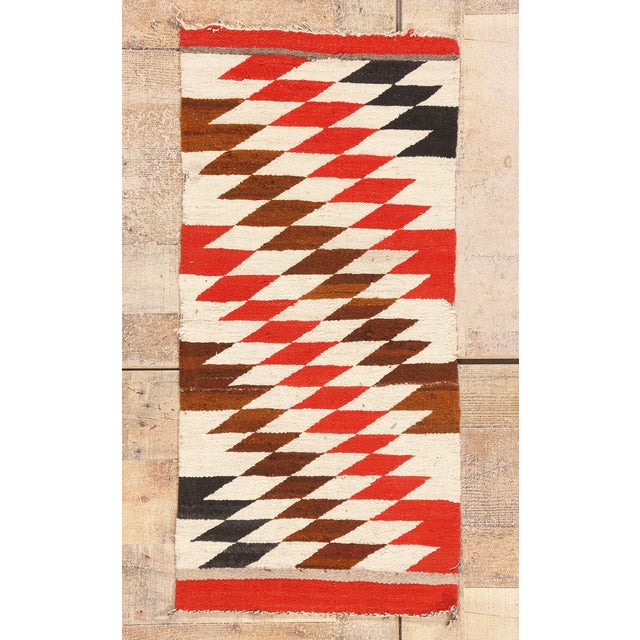 Antique Eye Dazzler Southwest Rug, 01'06 X 03'02 For Sale - Image 10 of 10