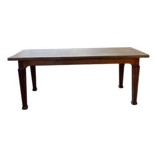 Vintage Oak Farm Table, 1890s For Sale