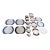 Vintage Alitalia First Class Plates and Cups Designed by Joe Colombo - Set of 17 For Sale