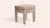 Rose Linen Piero Ottoman by Ceraudo For Sale - Image 6 of 8